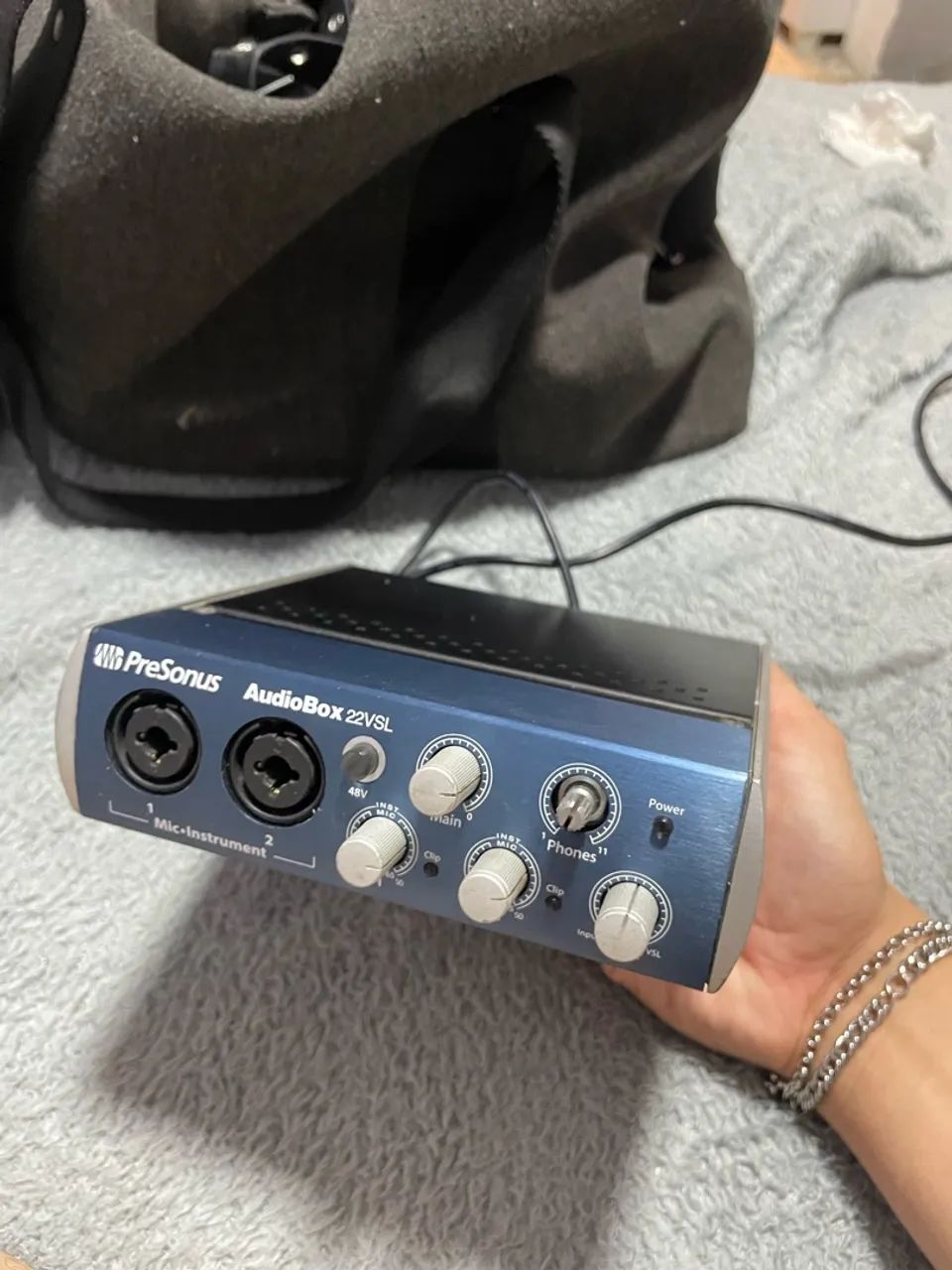 Interface de audio PreSonus Audiobox 22VSL com cabo USB Original
