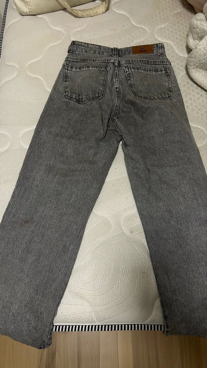 Calça Jeans Cinza Tam 34  - Foto 3