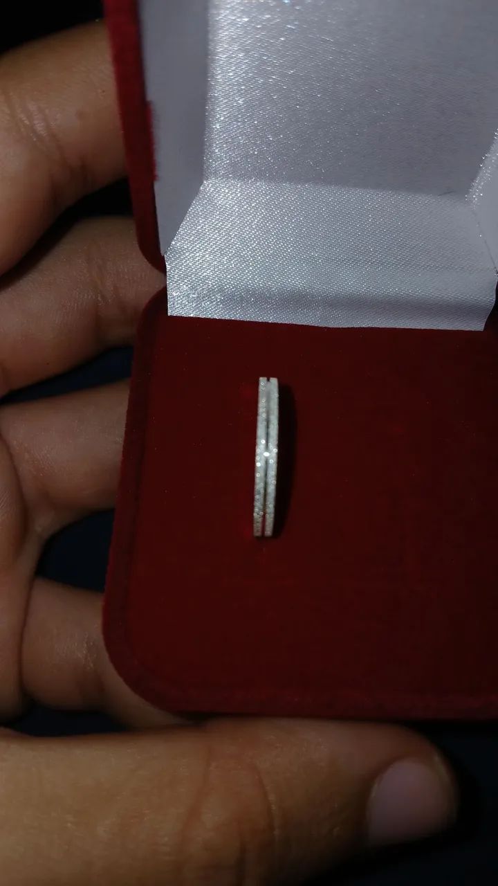 Aliança cravejada solitária 16 - Foto 2