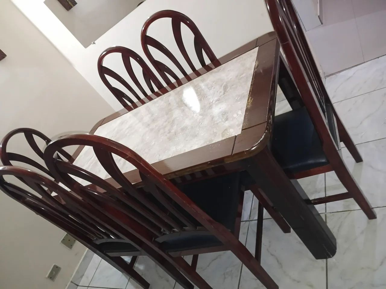 Vendo mesa madeira - Foto 4