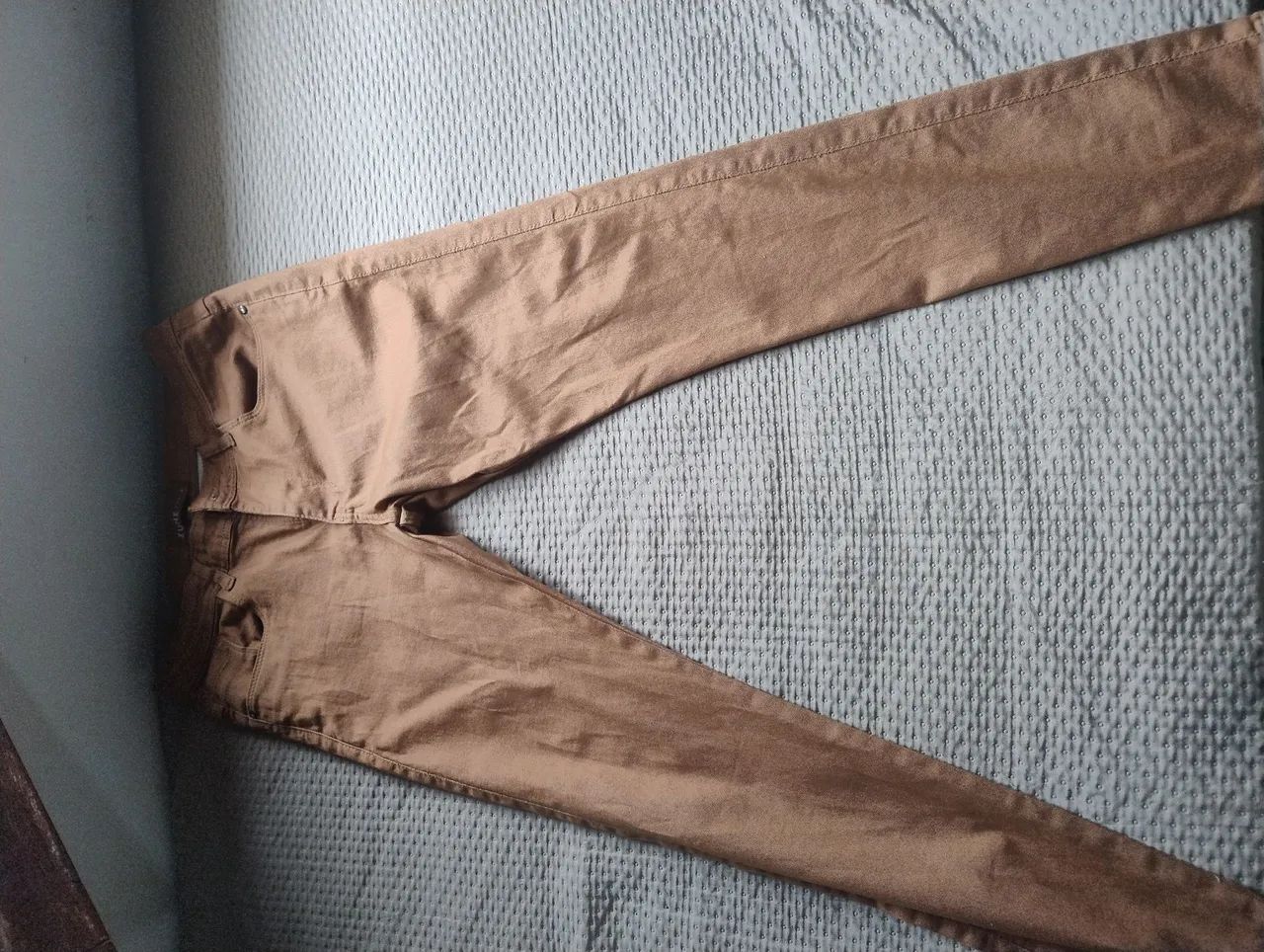 Calça jeans cor marrom n40 - Foto 2