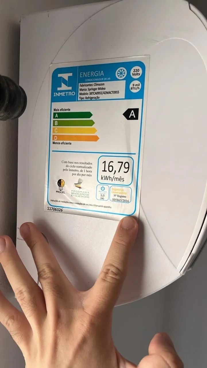 Ar-condicionado Split Springer Midea Inverter 9.000 BTUs 220V - Foto 2