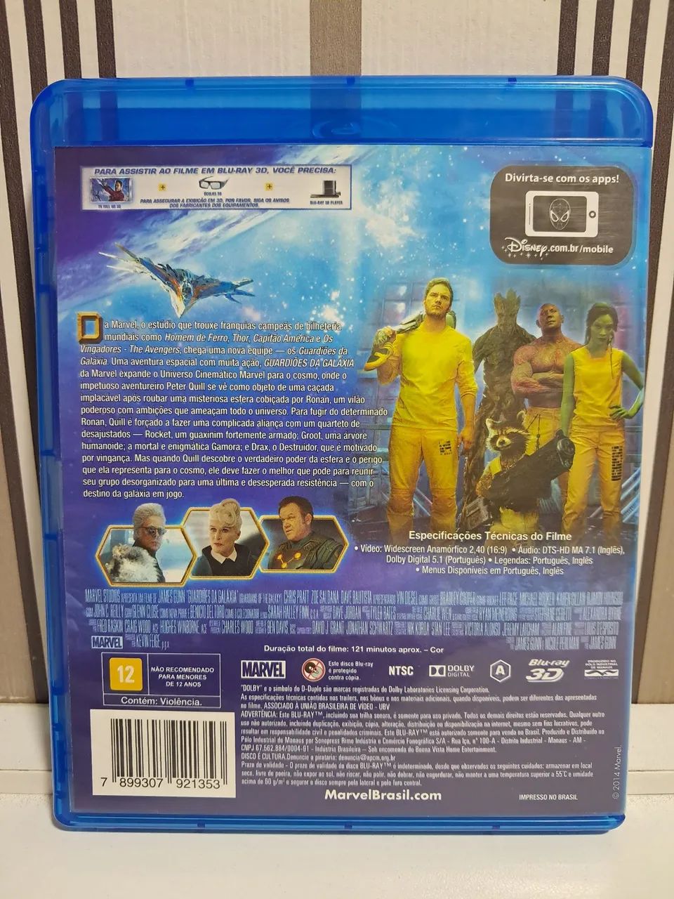 Blu-ray Original 2D+3D Guardiões da Galaxia - Foto 2