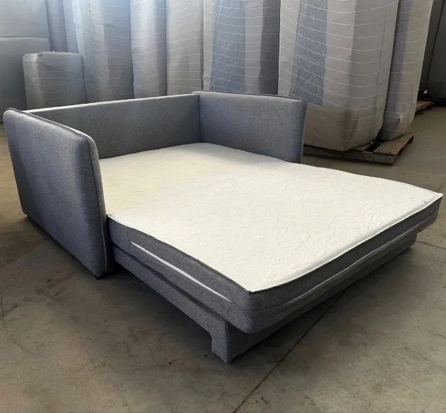 Sofá-Cama Casal Compact Noron 155 Linho - Foto 2