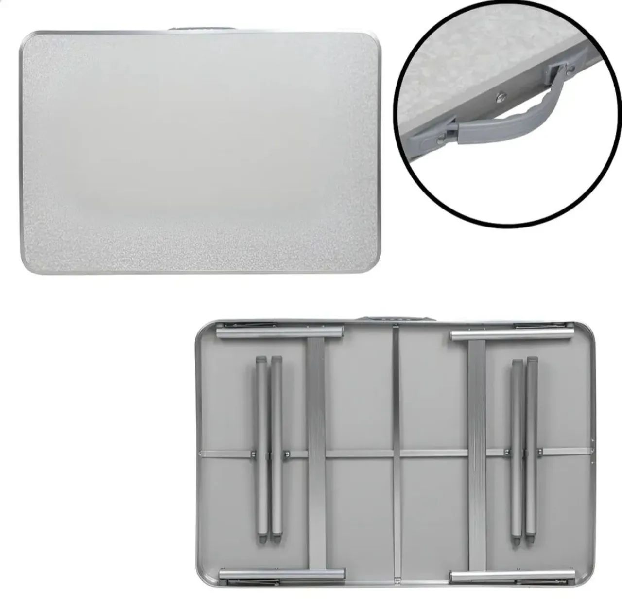 Mesa de alumínio dobrável 90×60 - Foto 2