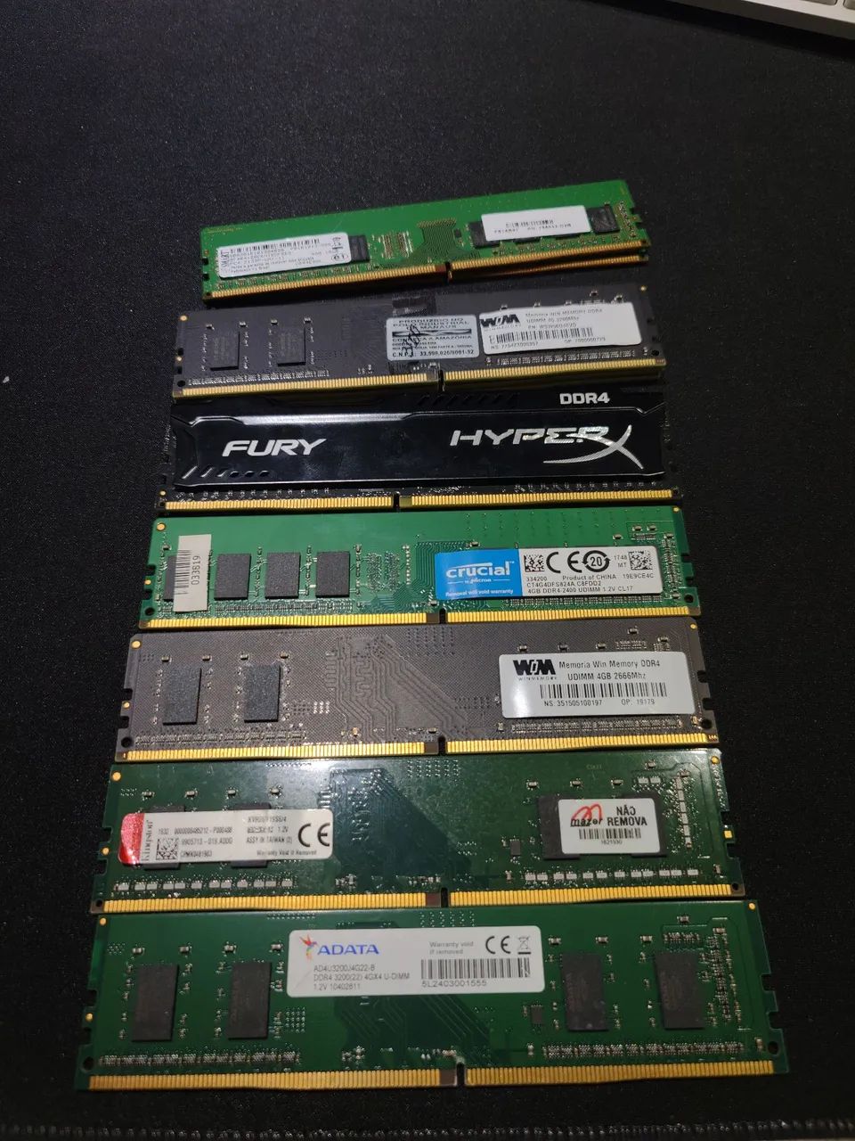 Pack 10 memórias ram 4gb ddr4  - Foto 3