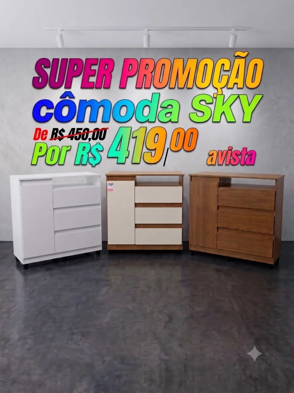 CÔMODA SKY PROMOÇÃO 9 - Foto 2