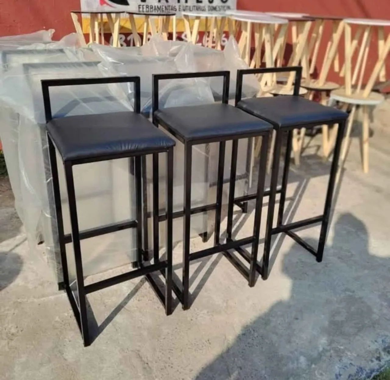 Banqueta Americana Quadrada (Pronta entrega) - Foto 2