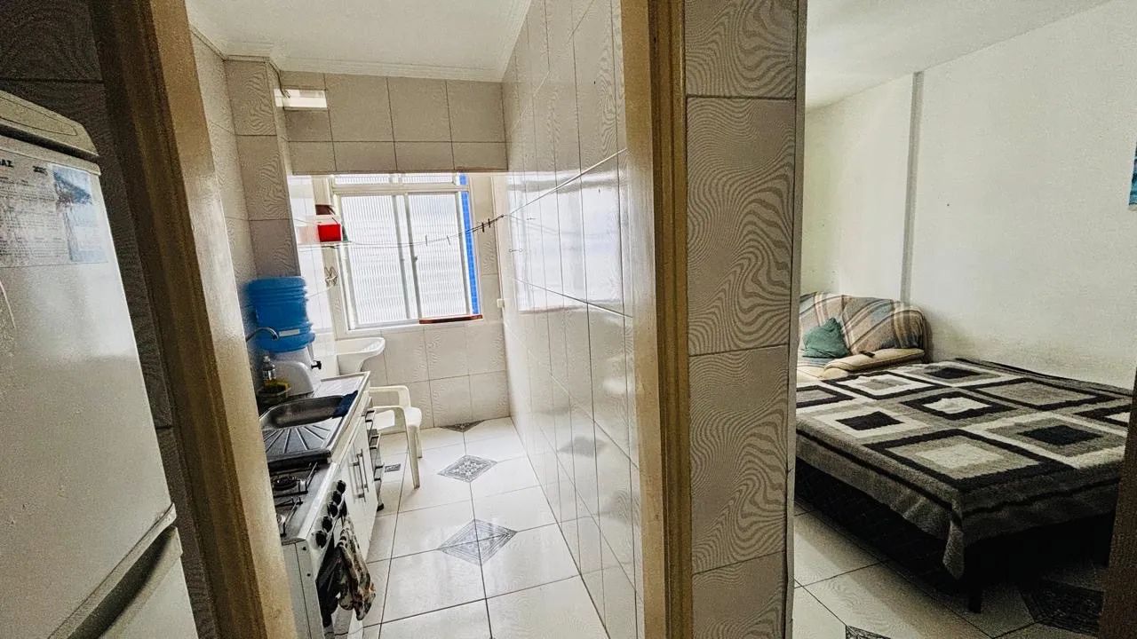 Sala living -Mobiliada - Centro- 2 quadras da praia - S.Vicente - Foto 2