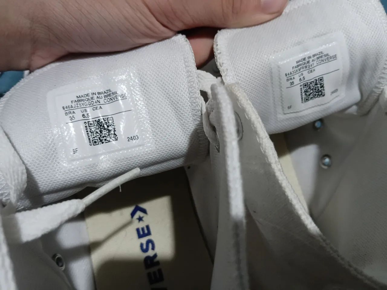 Tênis All Star Converse Branco Cano Alto Original - Foto 3