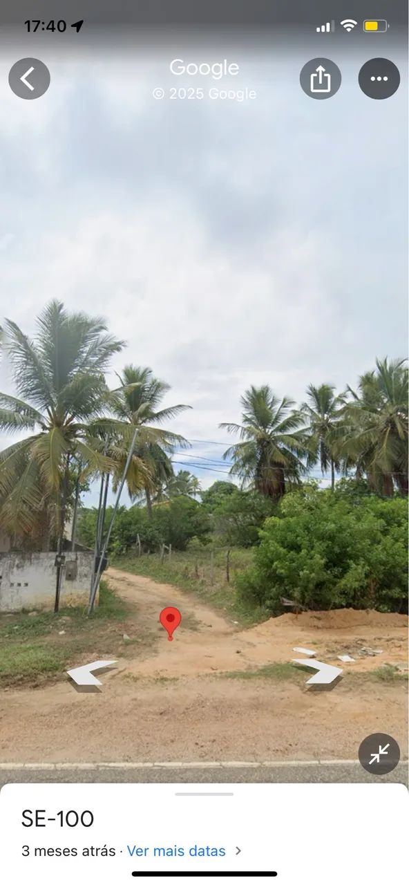 Terreno na praia da Caueira 