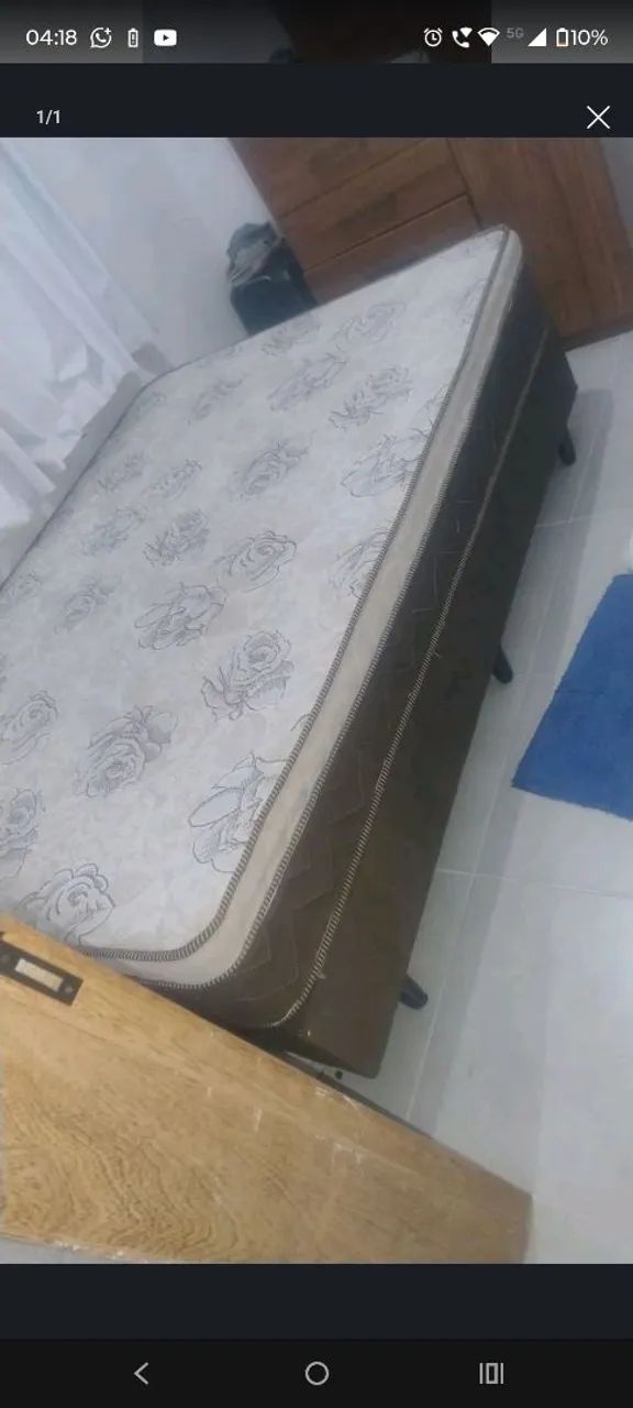 Cama e colchao box