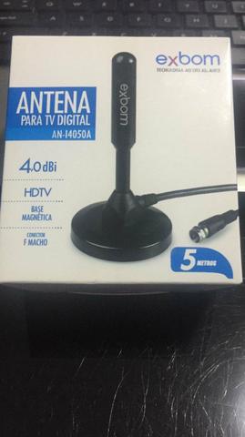 Antena para tv digital com base magnético