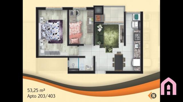 Apartamento à venda com 2 dormitórios em São josé, Flores da cunha cod:143 - Foto 10
