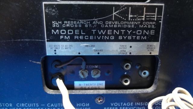 Radio Klh Model Twenty-one (21) Fm Radio (1965) - Foto 5