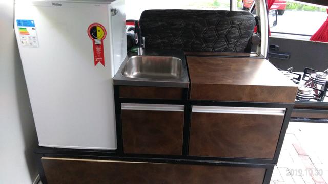 Kombi motorhome 2014 com 25mil km - Foto 11
