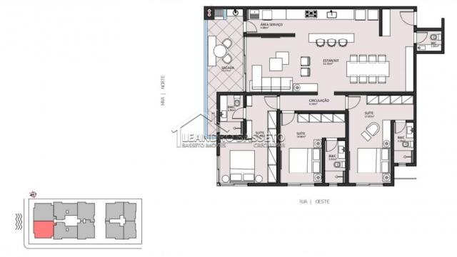 Apartamento à venda com 3 dormitórios em Jurere, Florianópolis cod:1919 - Foto 7