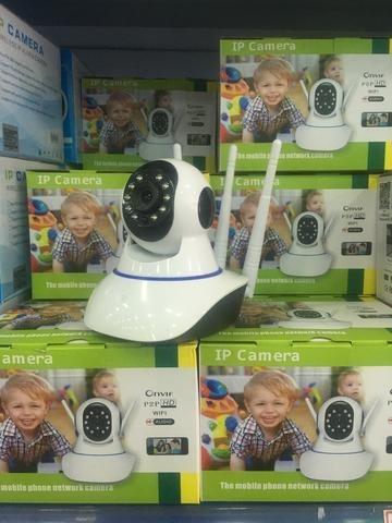 Câmera IP 3 Antenas Wifi Visão Noturna Infravermelho - Foto 2