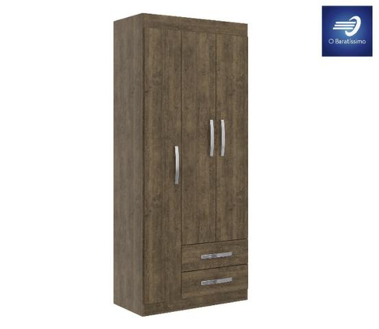 Guarda-Roupa Solteiro 3 Portas e 2 Gavetas#FreteGRÁTIS #Garantia #Lacrado - Foto 5