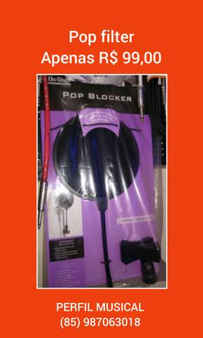 Pop filter em promoção