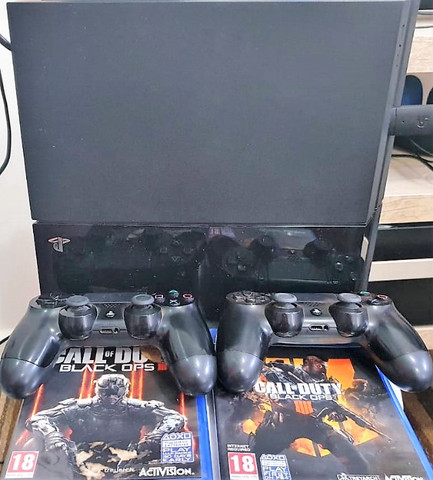 Ps4 - Sony Playstation 4 Fat 500GB - Preto - 2 Controles - Foto 3