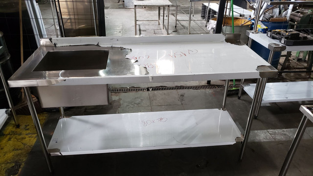 Bancada com cuba em Aço inox - Foto 2