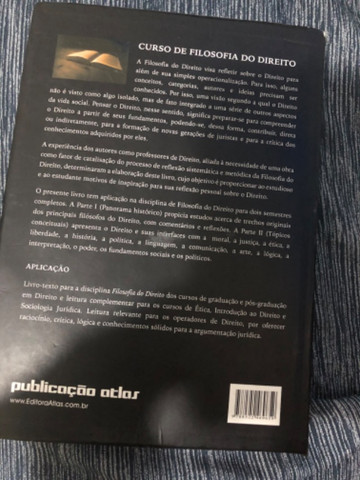 Livro Curso de Filosofia do Direito - Eduardo Bittar - Foto 2