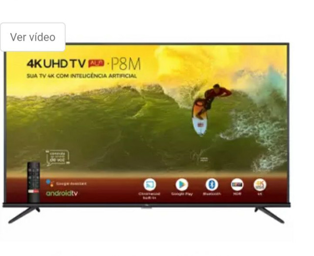 Smart TV 4K LED 50 SEMP TCL 50P8M Android Wi-Fi - - Foto 3