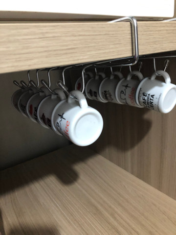 Coleção de mini xícaras de café