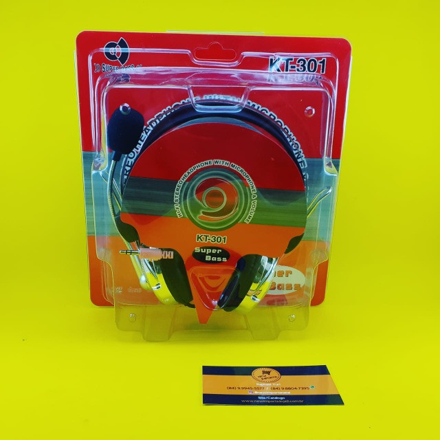 Fone de Ouvido ( HeadSet para PC ) Com Microfone