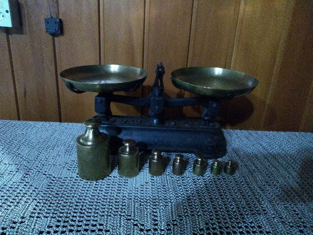 Balança antiga original com pesos !!! - Foto 3
