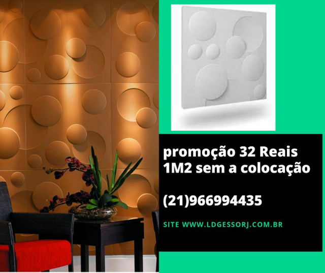 Promoção imperdível placas de gesso 3D direto da fábrica - Foto 2