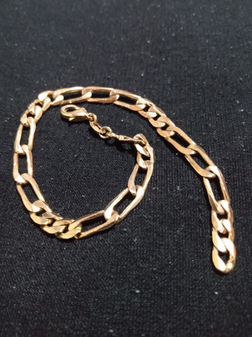 PULSEIRA FOLHEADA OURO - Foto 2