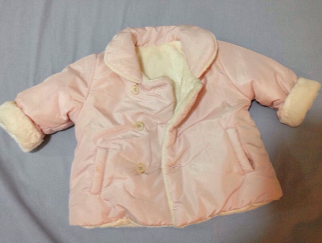 Jaqueta nylon, forrada tam 3-6 meses (M)