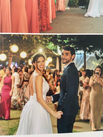 Vestido de noiva e véu  - Foto 4