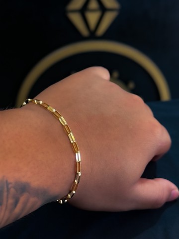 Pulseira masculina Cartier de ouro18k 