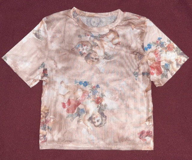 Promoção! Blusa transparente Angels Aesthetic importada NOVA - Foto 5