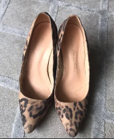 Scarpin animal print marca Luiza Barcelos tam 39
