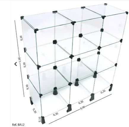 Balcão de Vidro temperado