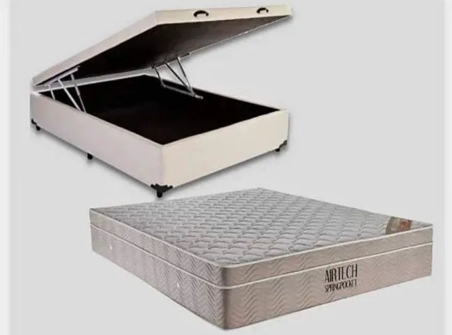 cama ortobom + baú[promoção]