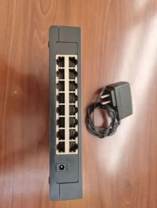 Switch de mesa de 16-Portas 10/100Mbps
