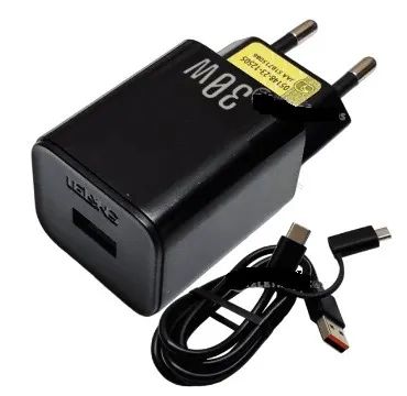 carregador turbo tipo c e micro usb v8 le297 lelong 3.1a 30w - Foto 2