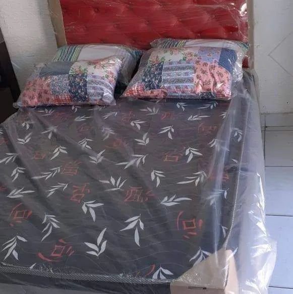 Cama Box Casal, com colchão acoplado frete grátis 