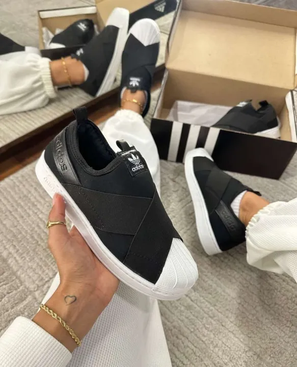 Superstar Feminino Tenis Adidas Superstar Azul Marinho "superstar Slip On  Adidas" Calados No Brasil