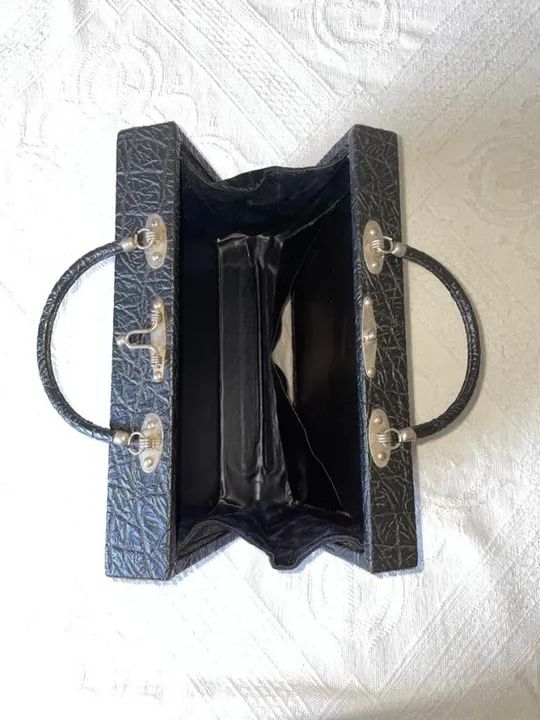 Maleta Couro - Preta - Foto 3