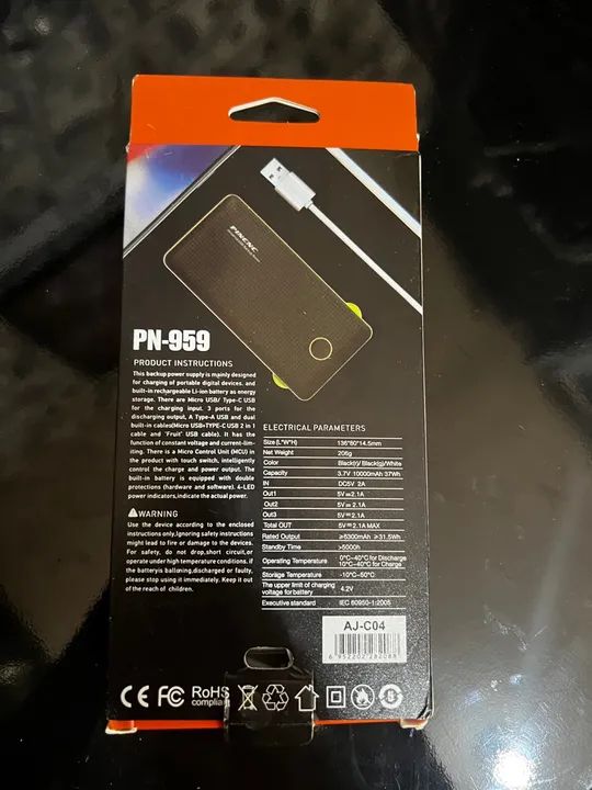 Carregador Portátil Pinenc com todas as entradas pra vender hoje - Foto 2