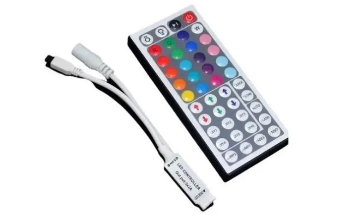 Controle Remoto Ir 44 Botões Led Rgb 12v Dc Led 3528 5050  Arduino Automação COD-CP603 