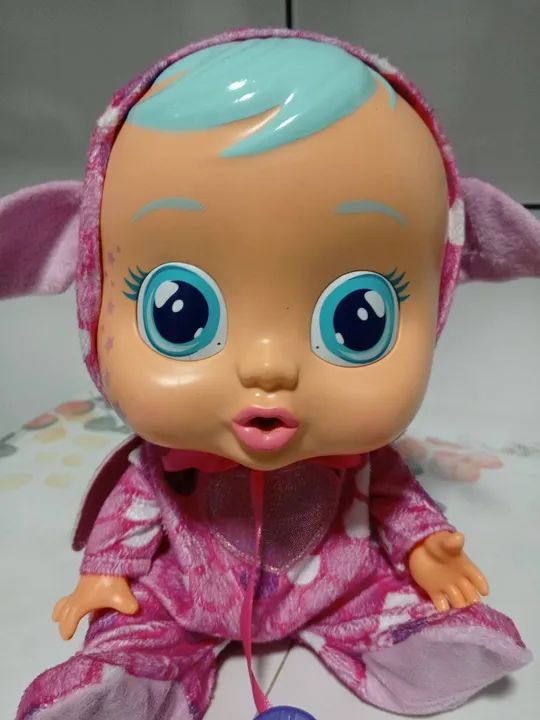 Boneca Bebê Cry Babies chora e resmunga igual bebe - Foto 2