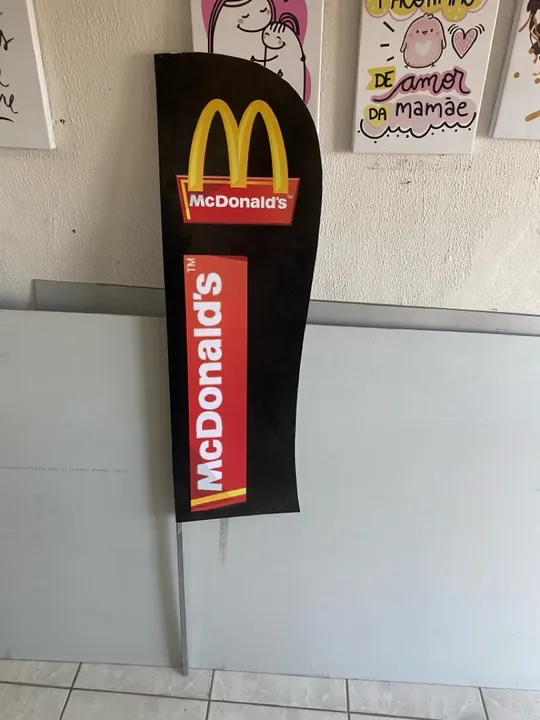 Promoção Bandeira de propaganda PVC
