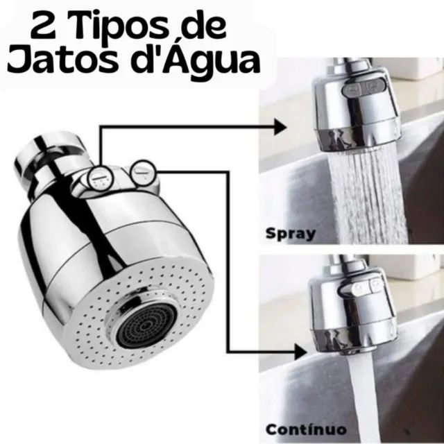 Torneira Gourmet ABS 2 Jatos para Bancada Cozinha _ CS153 - Foto 3